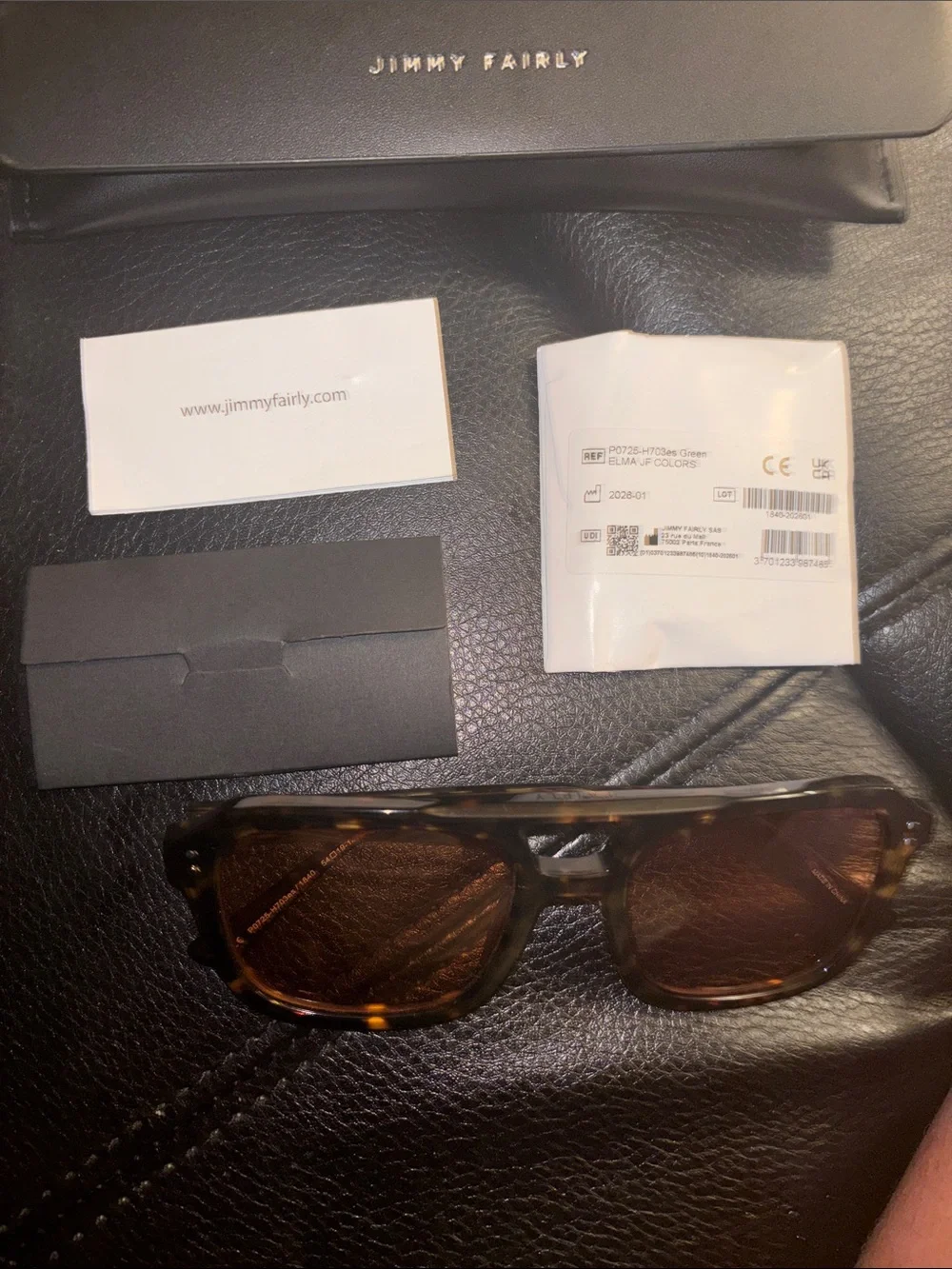 Dark Tortoiseshell Sunglasses with Amber Lenses and Green Lenses included